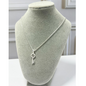 CADENA EN PLATA CON DIJE DE LLAVE CON MICRO CIRCONES