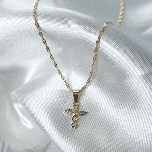 CADENA CON DIJE EN ORO LAMINADO 18 K