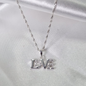 CADENA MAS DIJE LOVE PLATA LEY 925
