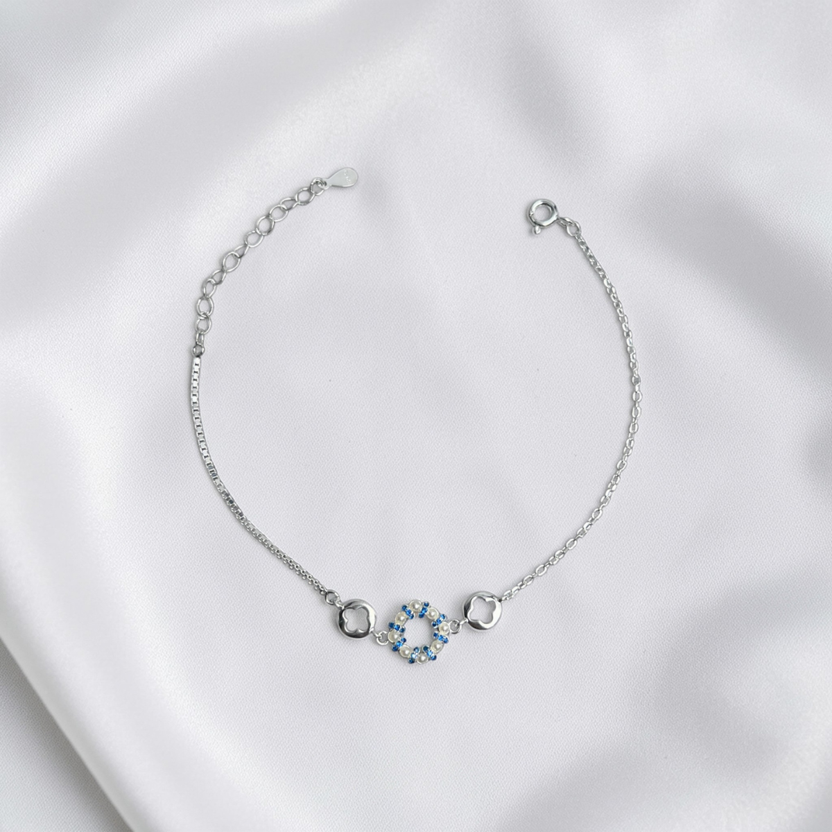 PULSERA PLATA CIRCONES TAILANDES
