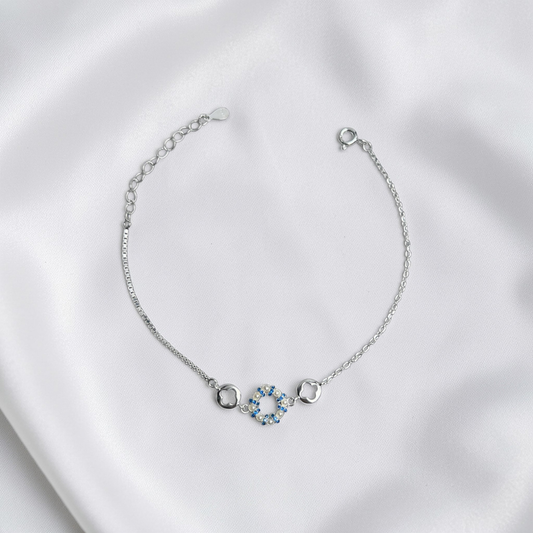 PULSERA PLATA CIRCONES TAILANDES