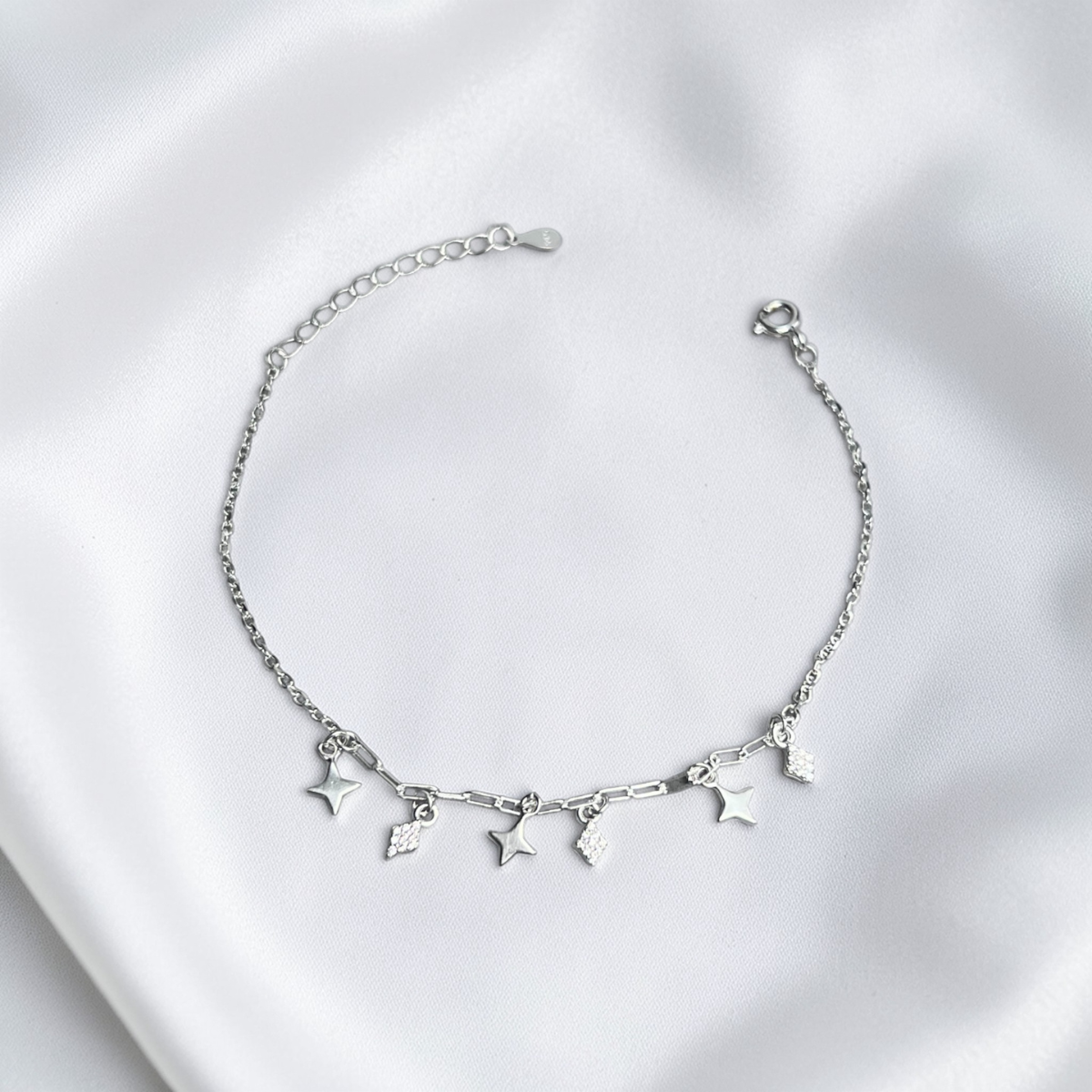 PULSERA PLATA CIRCONES TAILANDES