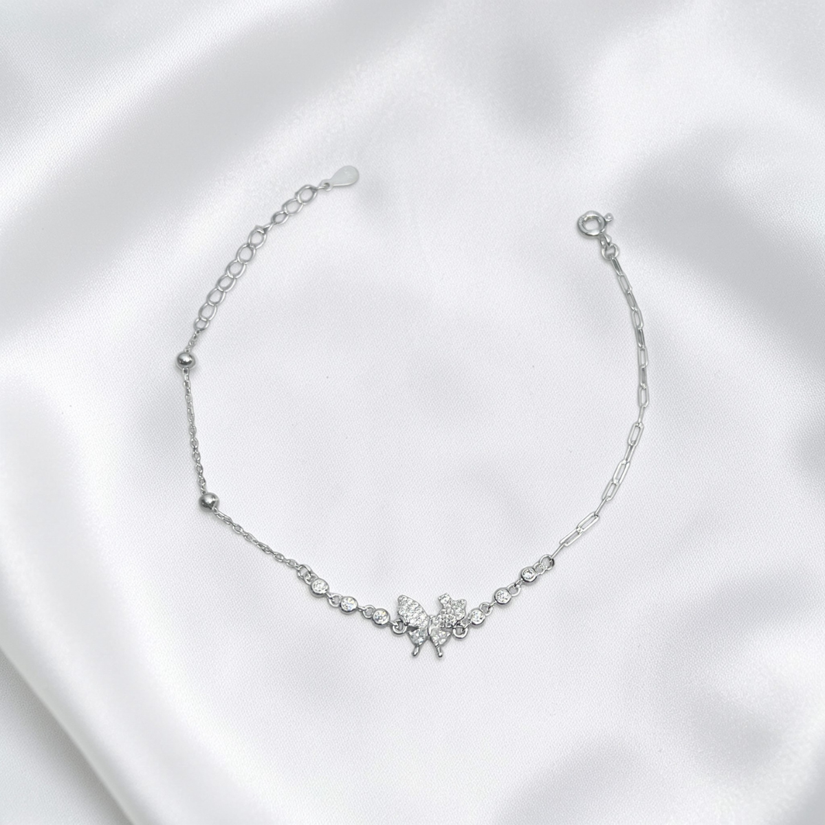 PULSERA PLATA CIRCONES TAILANDES
