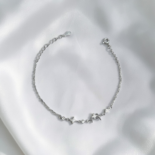 PULSERA PLATA CIRCONES TAILANDES