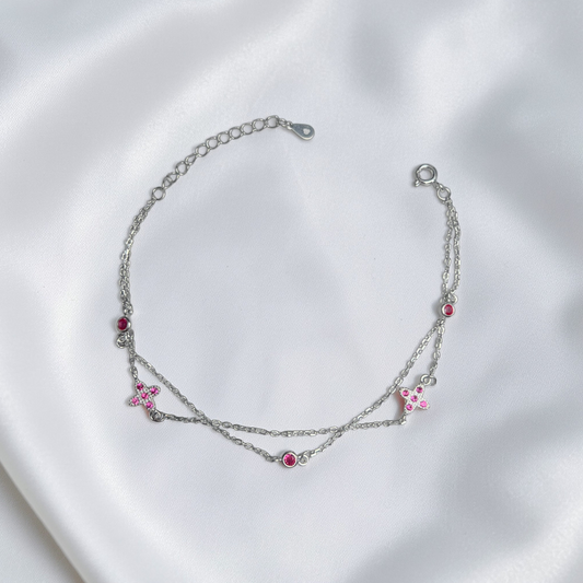 PULSERA PLATA CIRCONES TAILANDES