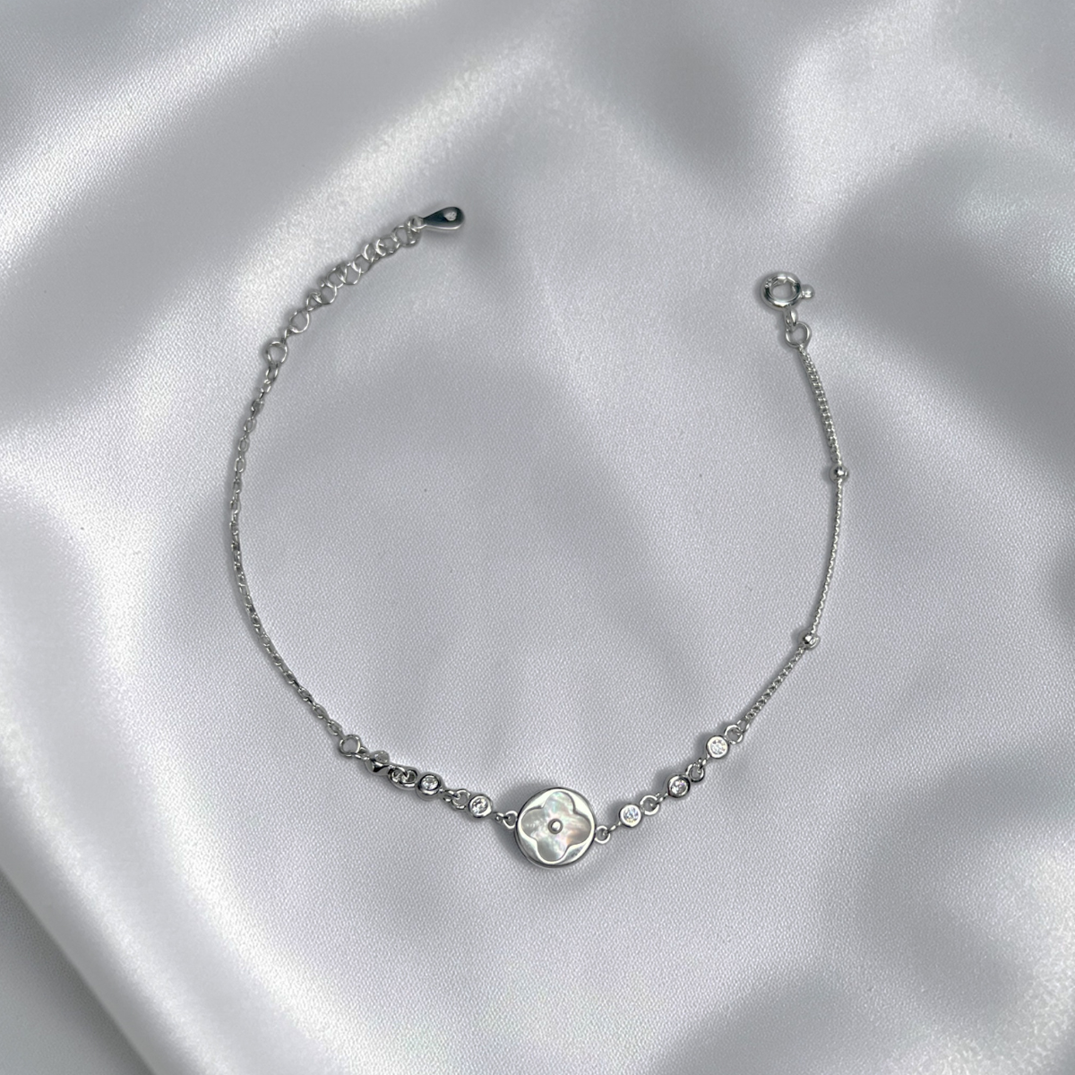 PULSERA PLATA CIRCONES TAILANDES
