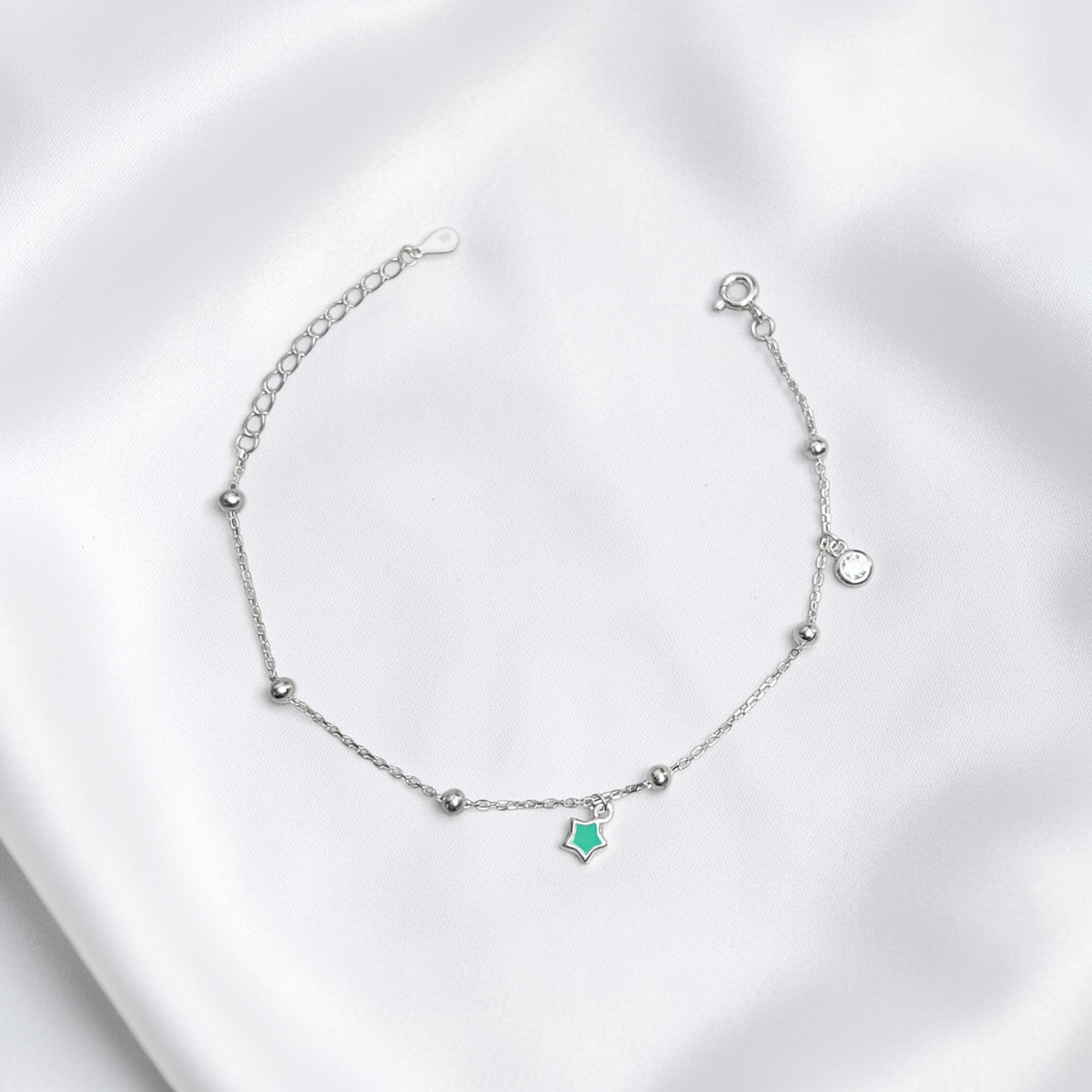PULSERA PLATA CIRCONES TAILANDES