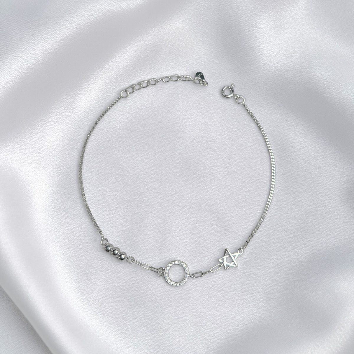 PULSERA PLATA CIRCONES TAILANDES