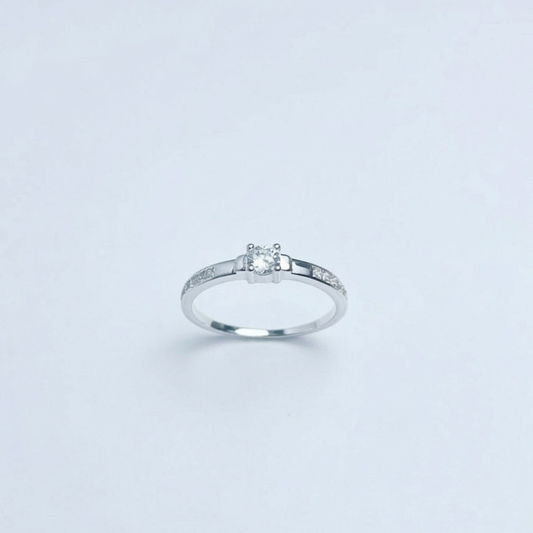 ANILLO SOLITARIO PLATA CIRCONES TAILANDES