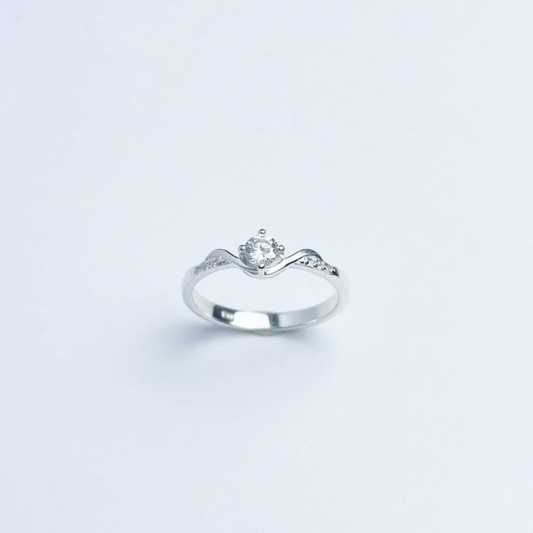 ANILLO SOLITARIO PLATA CIRCONES TAILANDES