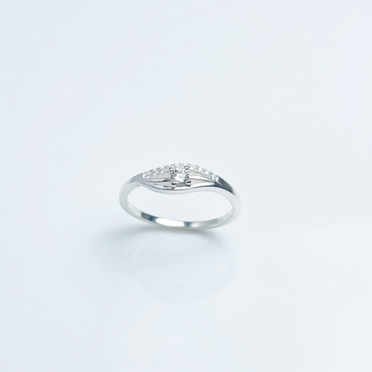 ANILLO SOLITARIO PLATA CIRCONES TAILANDES
