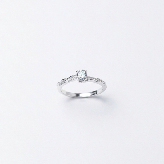 ANILLO SOLITARIO PLATA CIRCONES TAILANDES