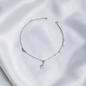 TOBILLERA PLATA CIRCONES TAILANDES