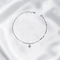 TOBILLERA PLATA CIRCONES TAILANDES