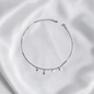 TOBILLERA PLATA CIRCONES TAILANDES