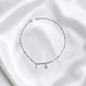 TOBILLERA PLATA CIRCONES TAILANDES