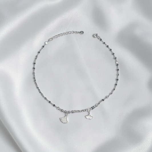 TOBILLERA PLATA CIRCONES TAILANDES