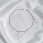 TOBILLERA PLATA CIRCONES TAILANDES
