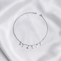 TOBILLERA PLATA CIRCONES TAILANDES