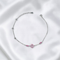 TOBILLERA PLATA CIRCONES TAILANDES