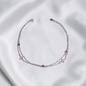 TOBILLERA PLATA CIRCONES TAILANDES
