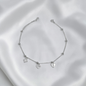 TOBILLERA PLATA CIRCONES TAILANDES