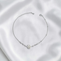TOBILLERA PLATA CIRCONES TAILANDES
