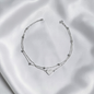 TOBILLERA PLATA CIRCONES TAILANDES