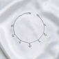 TOBILLERA PLATA CIRCONES TAILANDES