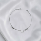 TOBILLERA PLATA CIRCONES TAILANDES
