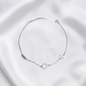 TOBILLERA PLATA CIRCONES TAILANDES