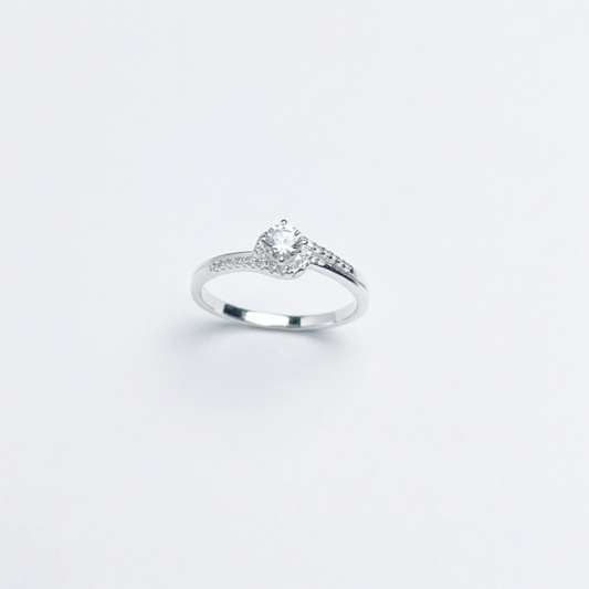 ANILLO SOLITARIO PLATA CIRCONES TAILANDES