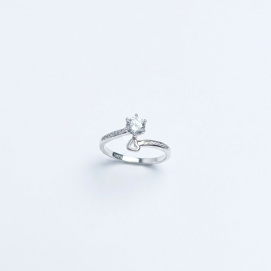 ANILLO SOLITARIO PLATA CIRCONES TAILANDES