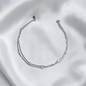 TOBILLERA PLATA CIRCONES TAILANDES