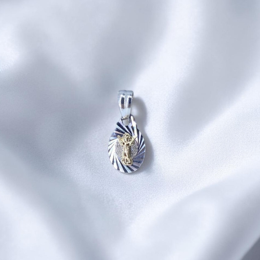 DIJE ORO PLATA DIAMANTADO DIVINO NIÑO