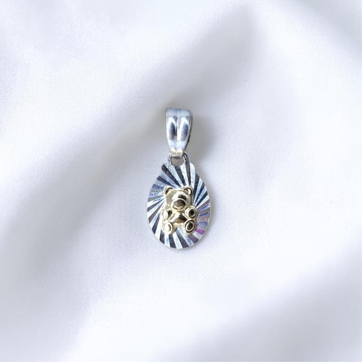DIJE ORO PLATA DIAMANTADO OSO