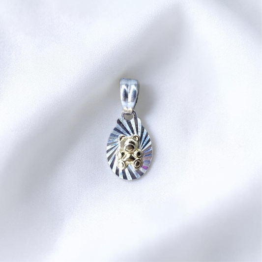 DIJE ORO PLATA DIAMANTADO OSO
