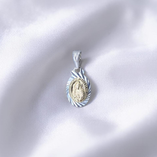 DIJE ORO PLATA DIAMANTADO SAGRADO CORAZON