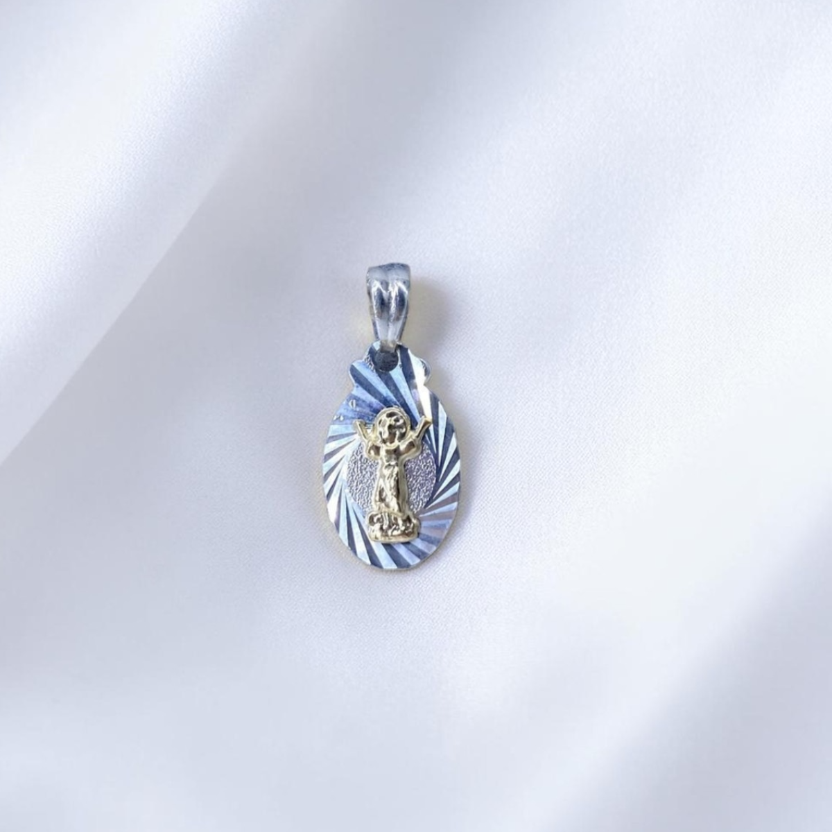 DIJE ORO PLATA DIAMANTADO DIVINO NIÑO