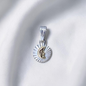 DIJE ORO PLATA DIAMANTADO LUNA