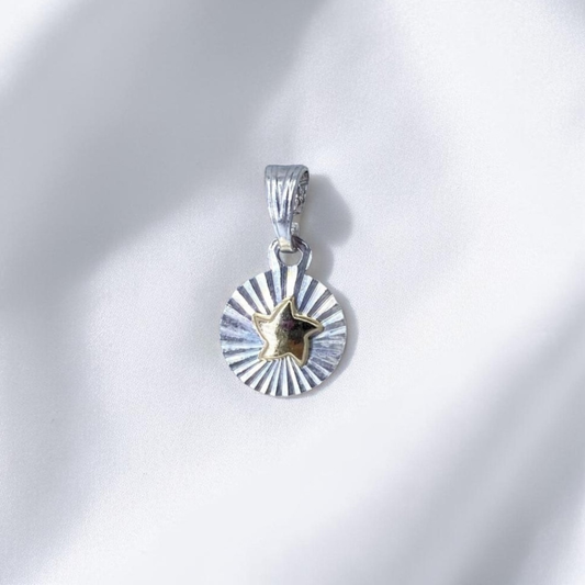 DIJE ORO PLATA DIAMANTADO ESTRELLA
