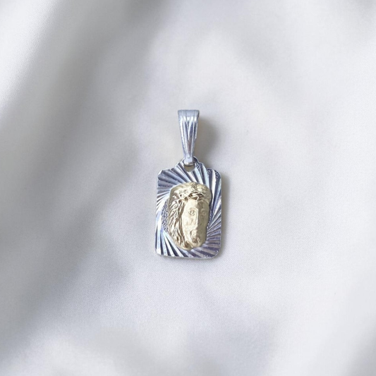 DIJE ORO PLATA DIAMANTADO DIVINO ROSTRO
