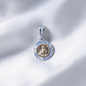 DIJE ORO PLATA DIAMANTADO SAGRADO CORAZON