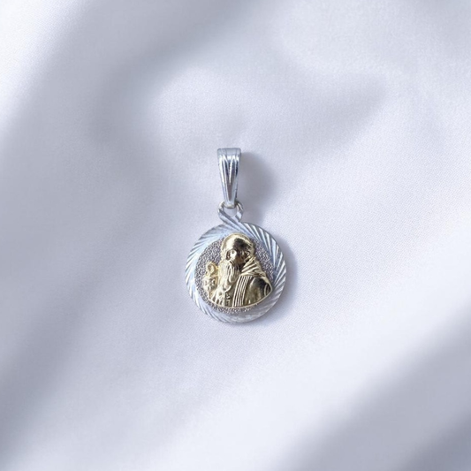 DIJE ORO PLATA DIAMANTADO SAN BENITO