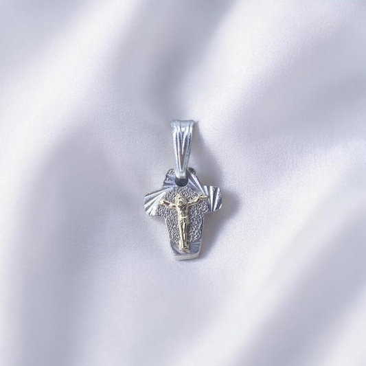 DIJE PLATA DIAMANTADO CRISTO