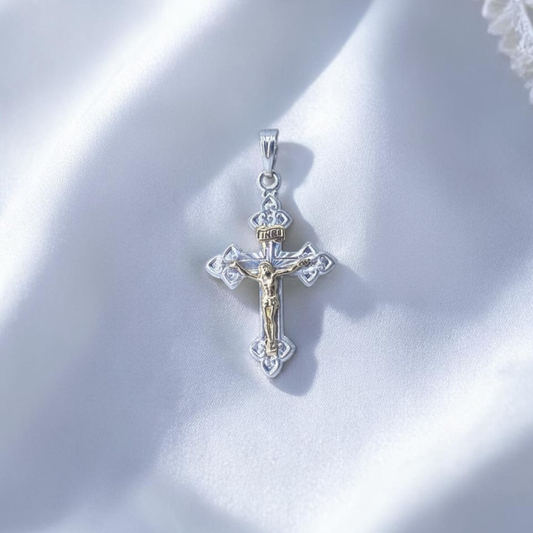 DIJE PLATA DIAMANTADO CRISTO