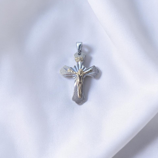 DIJE PLATA DIAMANTADO CRISTO