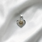 DIJE ORO PLATA DIAMANTADO CORAZON DIVINO NIÑO