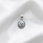 DIJE PLATA DIAMANTADO SAN BENITO
