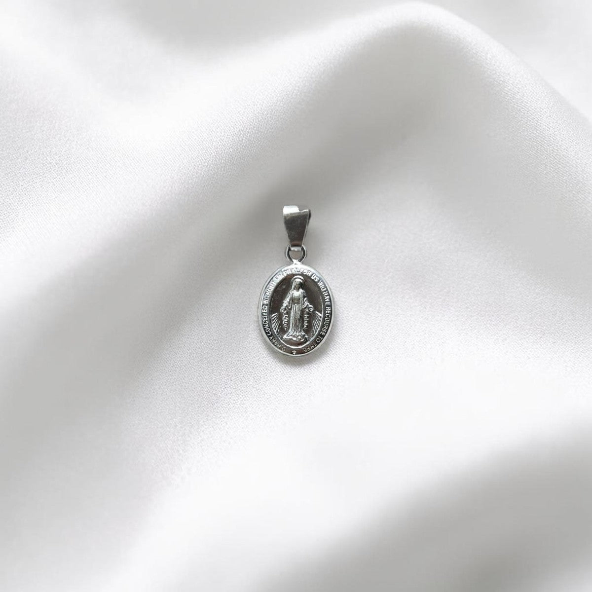 DIJE PLATA NAL LISA MEDALLA VIRGEN MILAGROSA MED